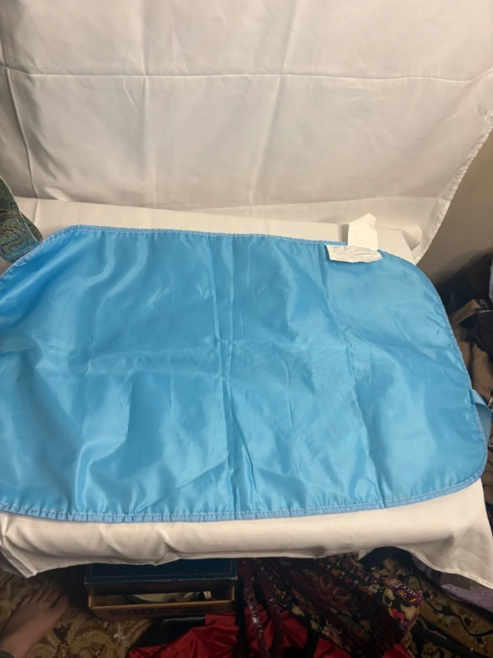 Kalencom New Orleans Toile Brown/Blue Adjustable Strap Diaper Bag w/Changing Mat